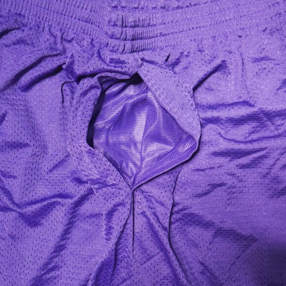 Starter Mesh Basketball Shorts Men's Size 3XL Purple Vintage Deadstock NWT - Picture 5 of 8